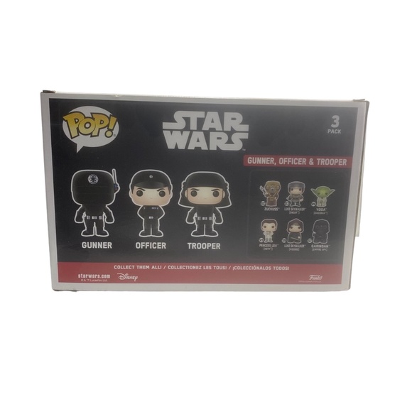 Funko Pop! Star Wars Death Star Gunner, Officer Trooper 3 Pack Vinyl Figure - Picture 4 of 4